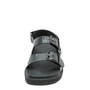 Gucci Black Mini Double G Rubber Sandal 38 | AlmaBagz