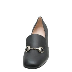 Gucci Black Horsebit Loafers Pump 39 | AlmaBagz