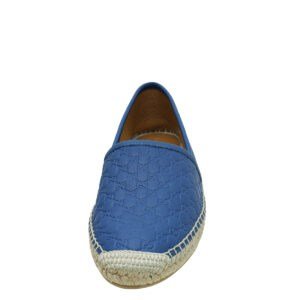 Gucci Blue Microguccissima Flat Espadrille 37.5 | AlmaBagz