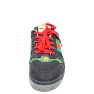 Gucci Tricolor GG Screener Web Lace Up Sneakers 10 | AlmaBagz