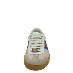 Gucci Light Pink Multicolor G74 Web Low Top Sneaker 36.5 | AlmaBagz