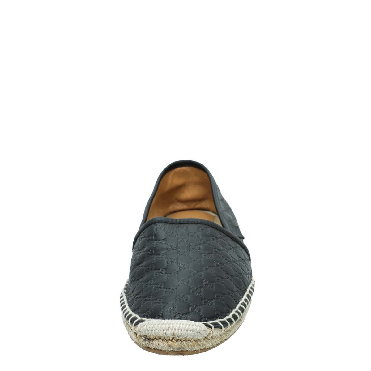 Gucci Black GG Microguccissima Espadrille 39.5 | AlmaBagz