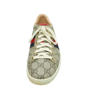 Gucci Multicolor GG Supreme Web Ace Sneakers 39 | AlmaBagz