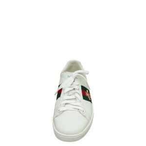 Gucci White Ace Web Bee Sneaker 37 | AlmaBagz