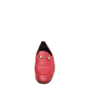 Gucci Red Horsebit Loafer 37.5 | AlmaBagz