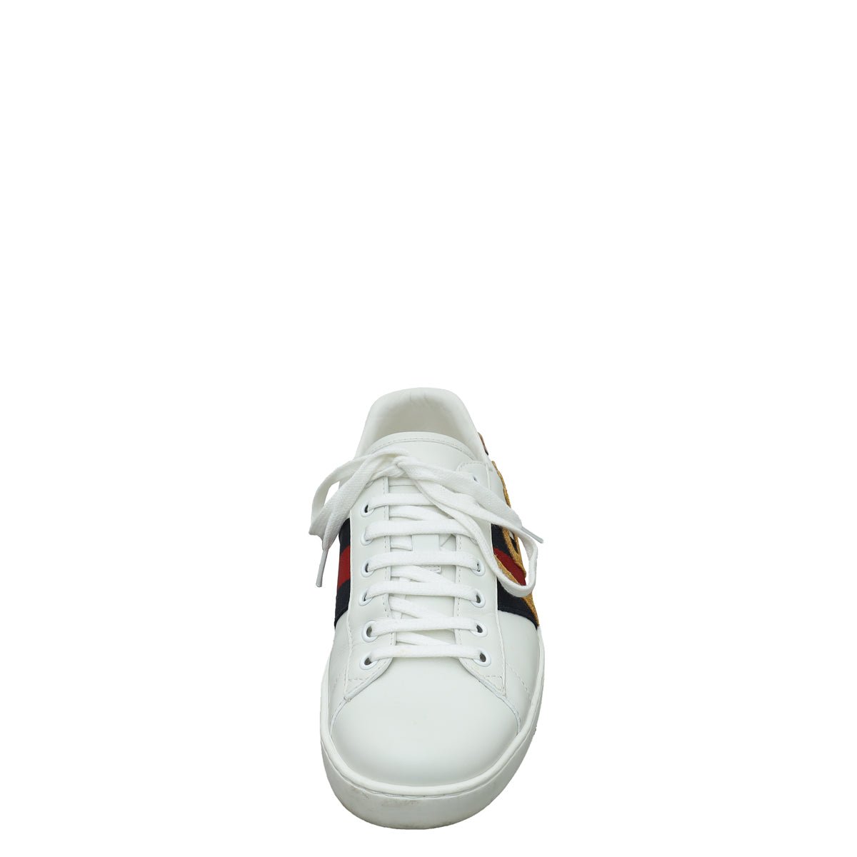 Gucci White Ace Loved Embroidered Sneaker 7.5 | AlmaBagz
