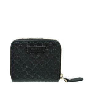 Gucci Black GG Microguccissima French Wallet | AlmaBagz