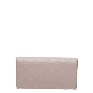 Gucci Baby Pink GG Guccissima Bow Continental Wallet | AlmaBagz