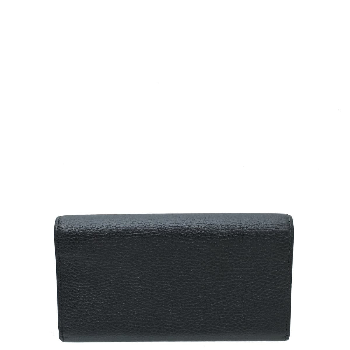 Gucci Black Swing Continental Wallet | AlmaBagz