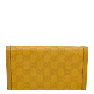 Gucci Yellow Guccissima Sukey Continental Wallet | AlmaBagz