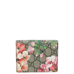 Gucci Bicolor Blooms Print Card Case Wallet | AlmaBagz