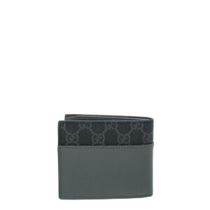 Gucci Dark Grey Cut-Out Interlocking G Wallet | AlmaBagz