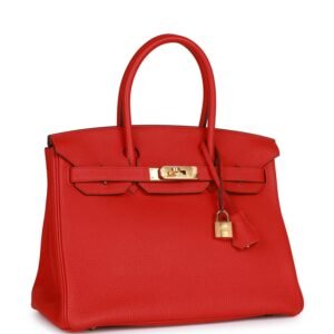 Hermes Birkin 30 Rouge de Coeur Togo Gold Hardware | AlmaBagz