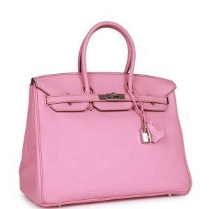 Hermes Birkin 35 Bubblegum Togo Palladium Hardware | AlmaBagz
