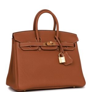 Hermes Birkin 25 Gold Togo Gold Hardware | AlmaBagz