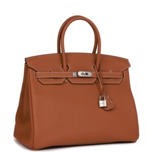 Hermes Birkin 35 Gold Togo Palladium Hardware | AlmaBagz