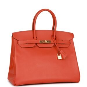 Hermes Birkin 35 Mangue Epsom Gold Hardware | AlmaBagz