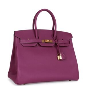 Hermes Birkin 35 Anemone Epsom Gold Hardware | AlmaBagz