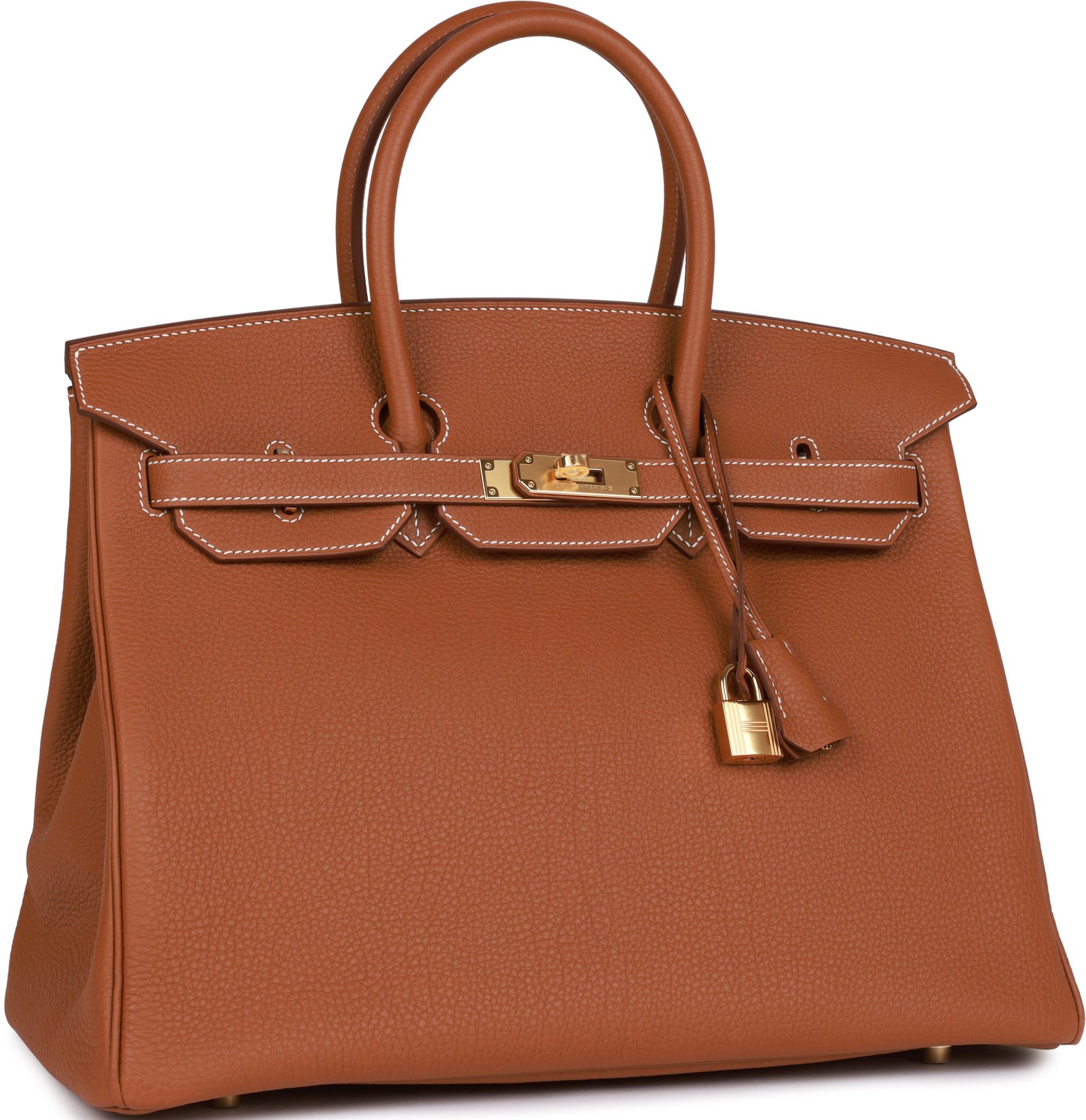 Hermes Birkin 35 Gold Togo Gold Hardware | AlmaBagz