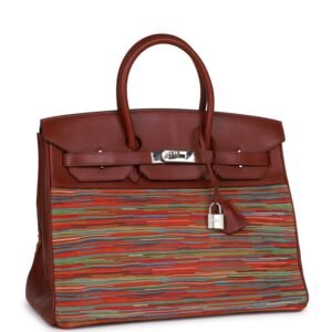 Hermes Birkin 35 Vibrato Rouge H Boxcalf Palladium Hardware | AlmaBagz
