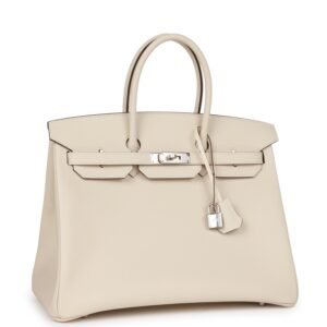 Hermes Special Order (HSS) Birkin 35 Nata Verso Epsom Palladium Hardware | AlmaBagz