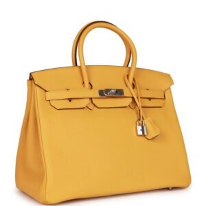 Hermes Birkin 35 Soleil Togo Palladium Hardware | AlmaBagz