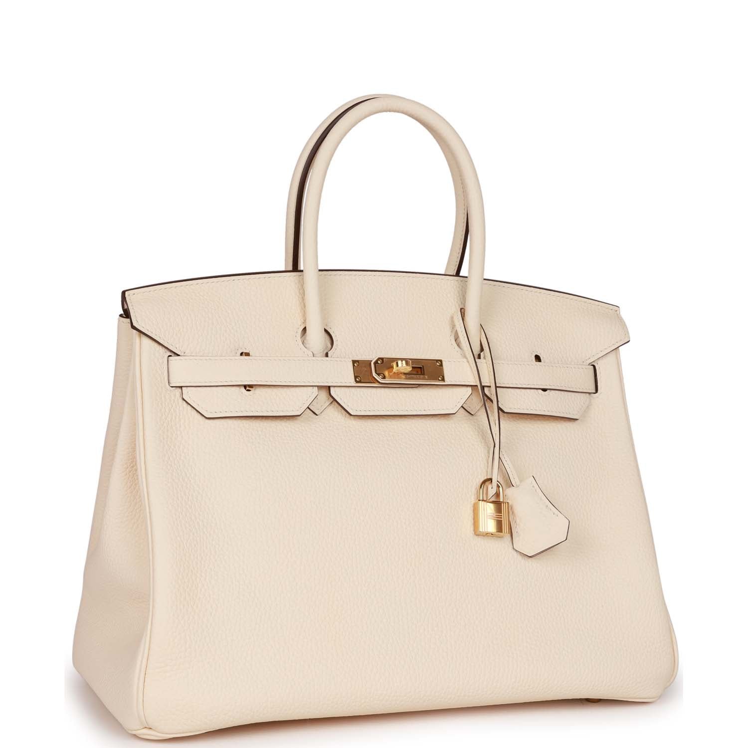 Hermes Birkin 35 Nata Clemence Gold Hardware | AlmaBagz