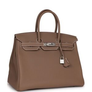 Hermes Birkin 35 Etoupe Togo Palladium Hardware | AlmaBagz