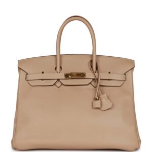 Hermes Birkin 35 Argile Swift Gold Hardware | AlmaBagz
