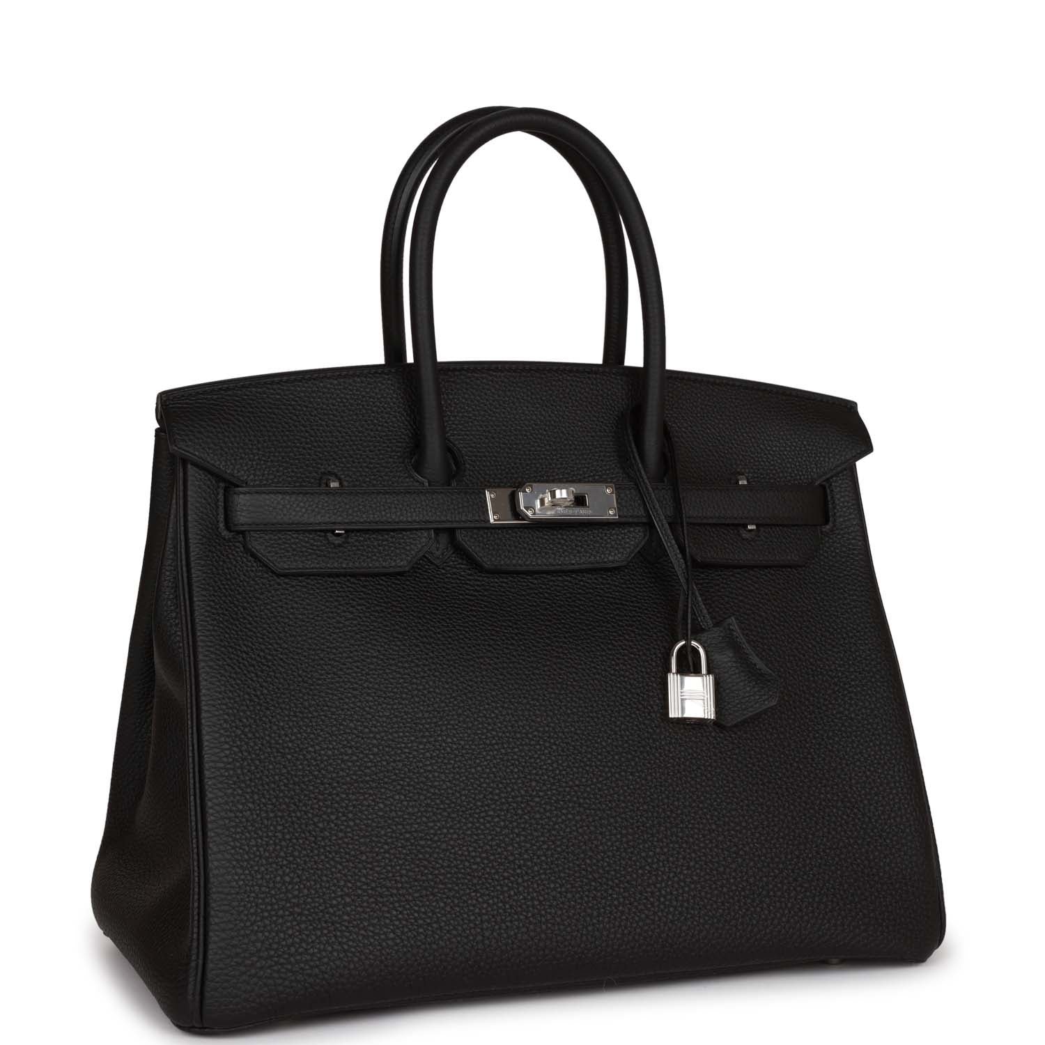 Hermes Birkin 35 Black Togo Palladium Hardware | AlmaBagz