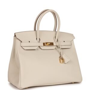 Hermes Birkin 35 Craie Togo Gold Hardware | AlmaBagz