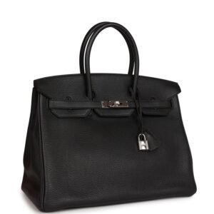 Hermes Birkin 35 Black Togo Palladium Hardware | AlmaBagz