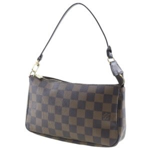 LOUIS VUITTON Pouch N51983 Damier canvas Brown Accessory pouch | AlmaBagz