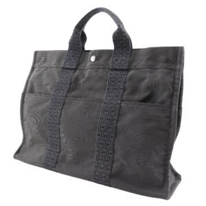 HERMES Tote Bag Nylon canvas gray Her LineMM mens(Unisex) Used | AlmaBagz