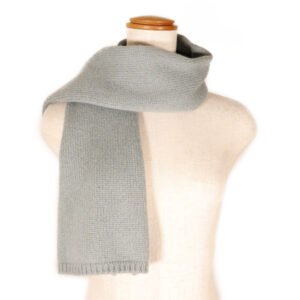 HERMES Scarf cashmere light blue Women(Unisex) Used | AlmaBagz