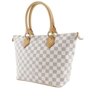 LOUIS VUITTON Handbag N51186 Damier Azur Canvas White Saleya PM | AlmaBagz