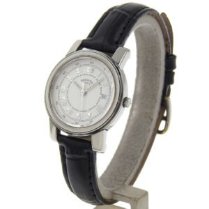HERMES Watches Quartz Stainless Steel , Embossed Leather white Carrick White dial | AlmaBagz
