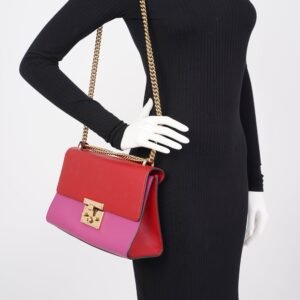 Gucci Padlock Pink / Red Leather | AlmaBagz