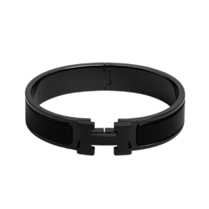HERMES Clic HH So Black bracelet 12 MM Men | AlmaBagz