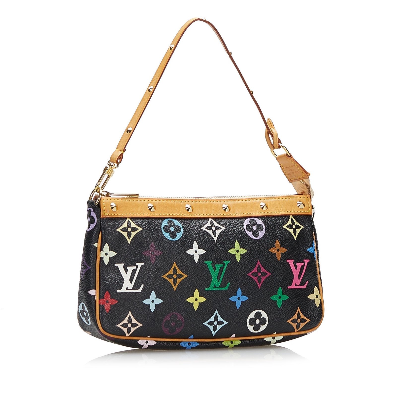 Louis Vuitton Pochette Accessoires Black Multicolor Monogram | AlmaBagz - Image 2