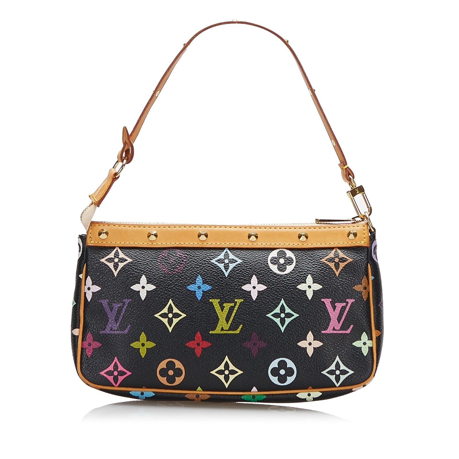 Louis Vuitton Pochette Accessoires Black Multicolor Monogram | AlmaBagz - Image 3