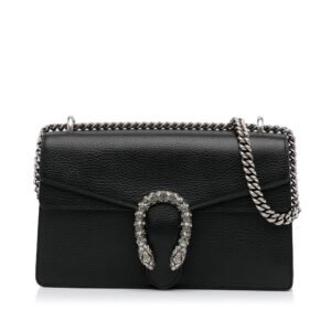 Gucci Dionysus Small Black Leather | AlmaBagz