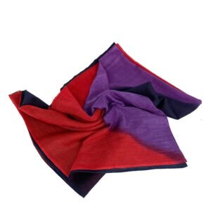 Hermes Black Red Purple GM Ring Shawl Scarf | AlmaBagz