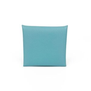 Hermes Bleu Atoll Bastia Change Purse | AlmaBagz