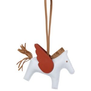 Hermes Blue Brume Rodeo Pegase MM Charm | AlmaBagz