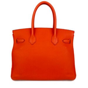 Hermes 8V Orange Poppy 30 Birkin Bag | AlmaBagz