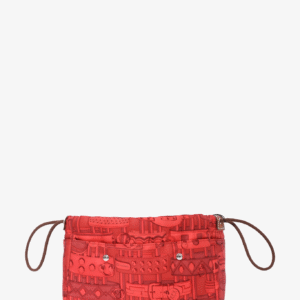 Hermes Orange Printed Fourbi 20 Pouch Insert | AlmaBagz