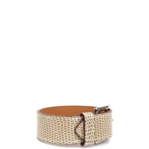 Hermes Taupe Lizard Etriviere Bracelet | AlmaBagz