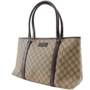 GUCCI Tote Bag 114595 GG plus Brown Women Used | AlmaBagz