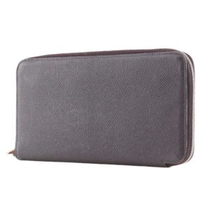 HERMES Long Wallet Purse Epsom purple Azap Long Silk Inn Women Used | AlmaBagz